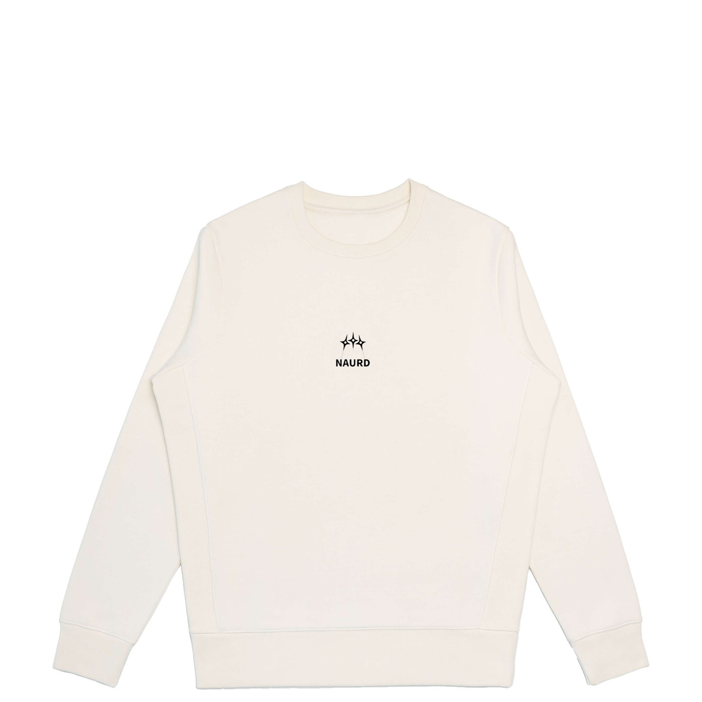 Naurd Off-White Natural Crewneck Sweatshirt