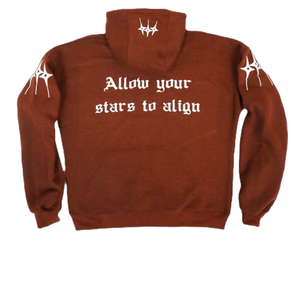 Naurd Dark Brown Rhinestone Hoodie