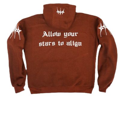 Naurd Dark Brown Rhinestone Hoodie